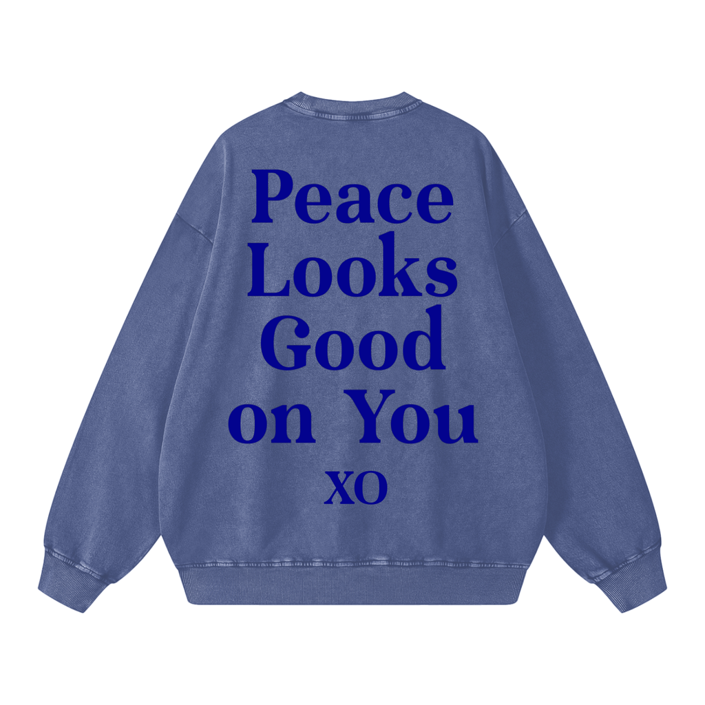 Snow Washed Oversized Sweatshirt
