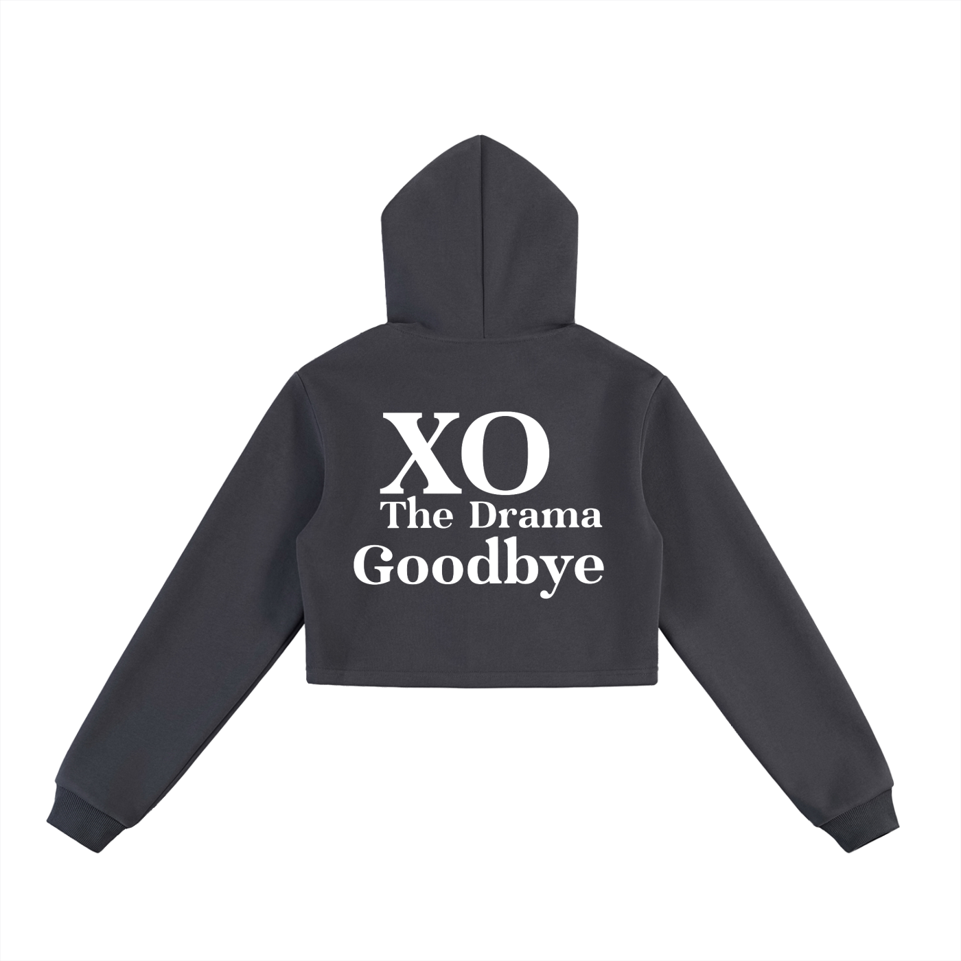 Essential Cropped Zip-Up Hoodie