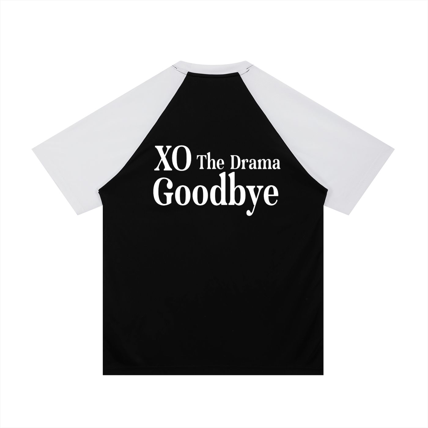 Contrast Raglan Sleeve Mesh T-Shirt