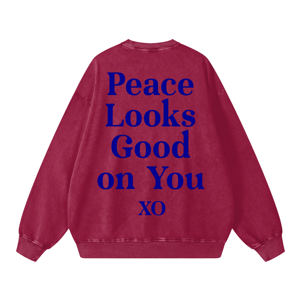 Snow Washed Oversized Sweatshirt