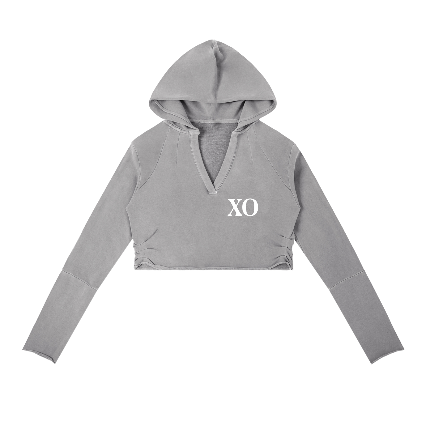 Vintage Washed Raw Edge Hoodie