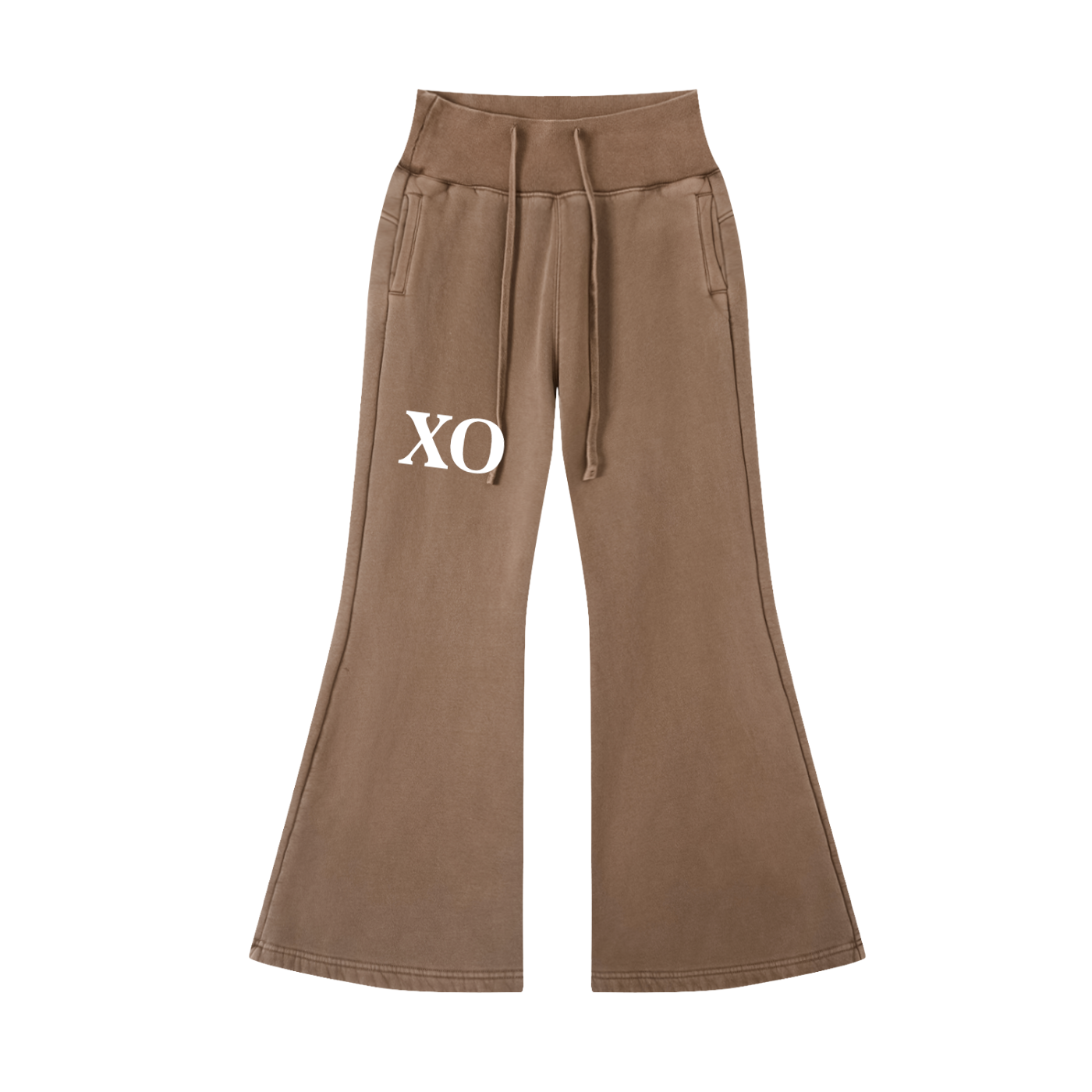 Vintage Washed Flared Fleece Pants