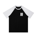 Contrast Raglan Sleeve Mesh T-Shirt