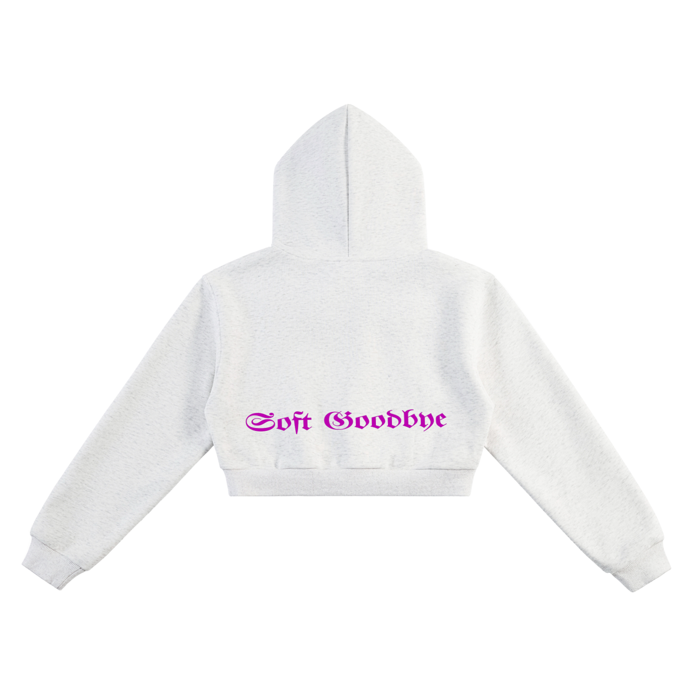 Essential Cropped Hoodie Soft Goodbye (Pink Label Edition)