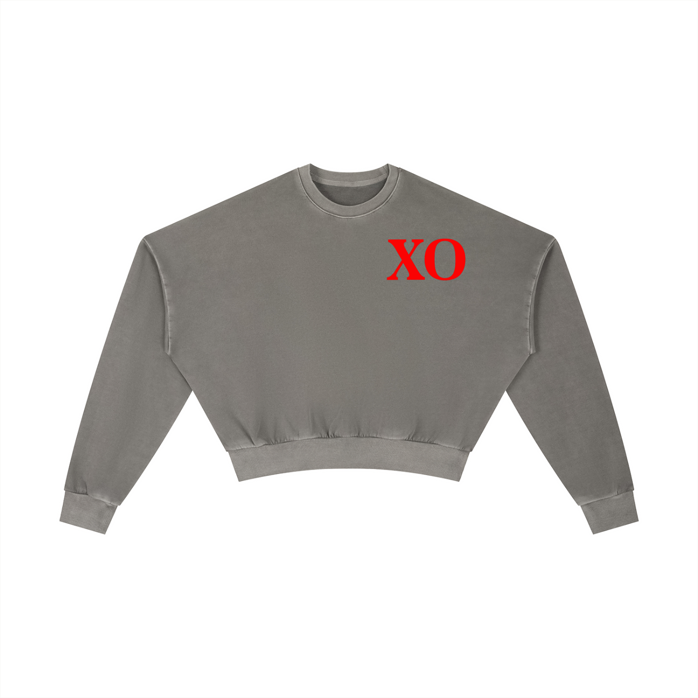 Vintage Washed Cropped Sweatshirt(Red Label Edition)