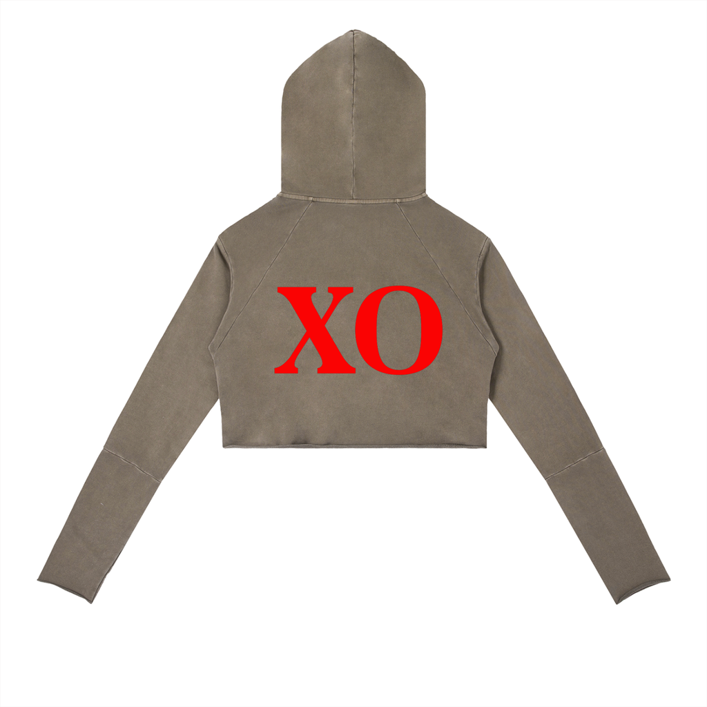 Vintage Washed Raw Edge Hoodie(Red Label Edition)