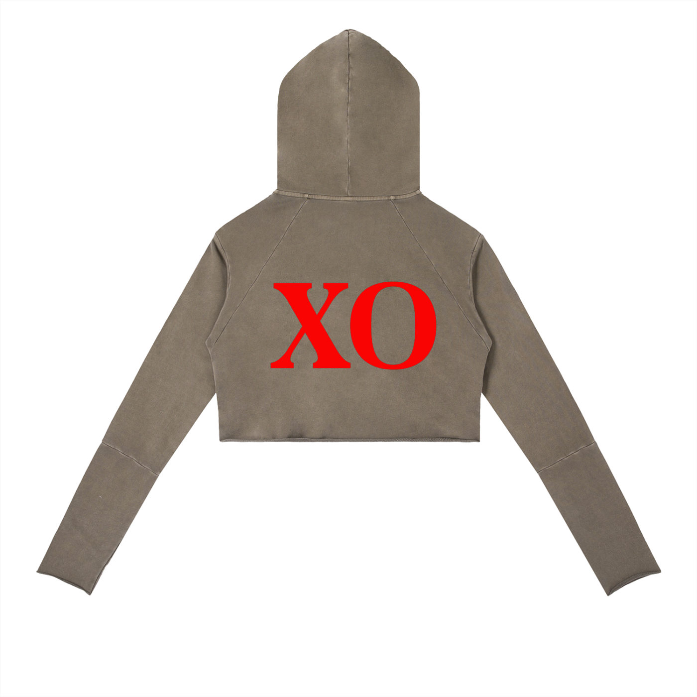 Vintage Washed Raw Edge Hoodie(Red Label Edition)