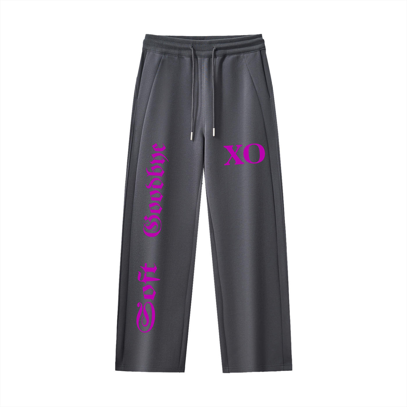 Essential Drawstring Straight-Leg Sweatpants Pink Label Edition