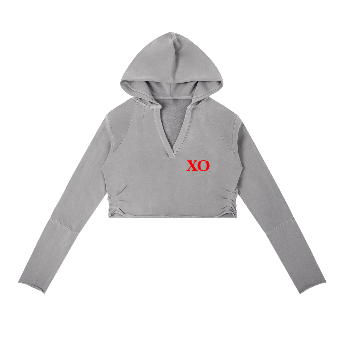 Vintage Washed Raw Edge Hoodie(Red Label Edition)