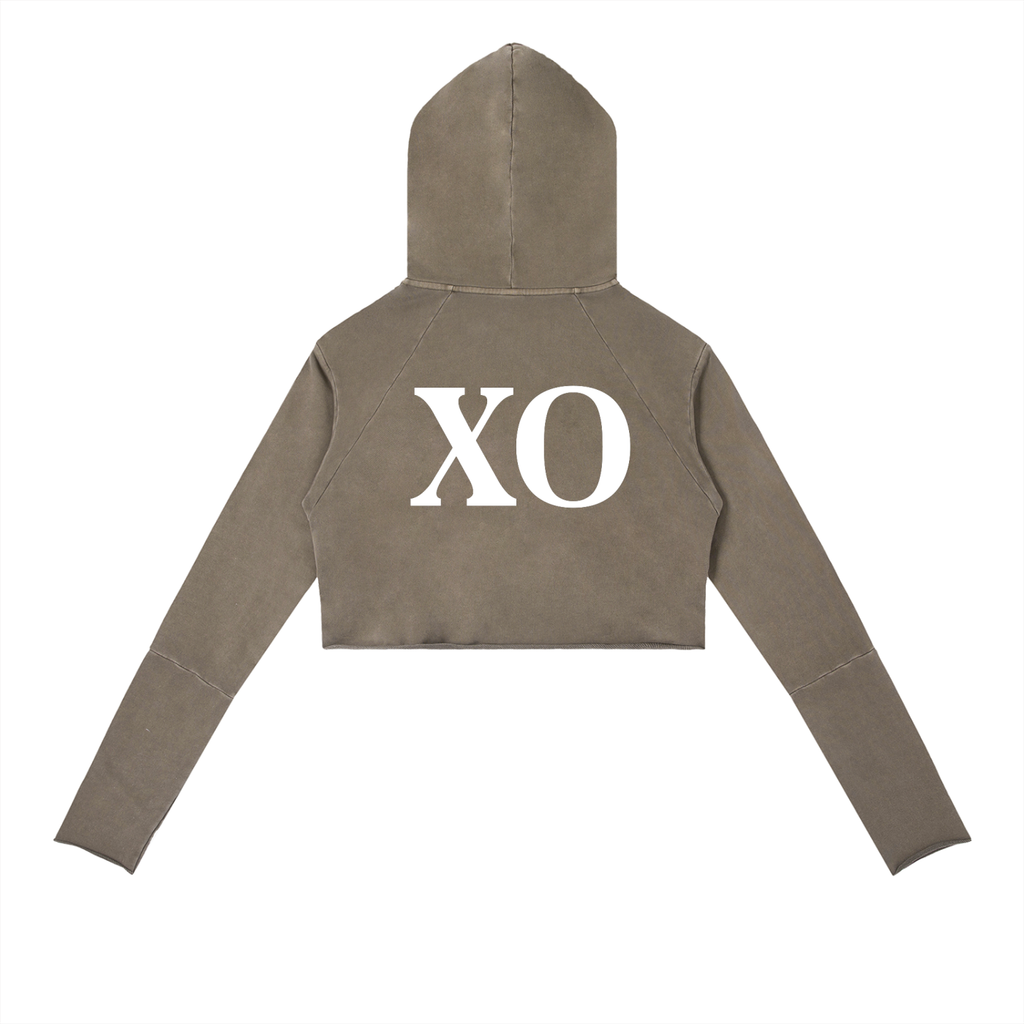 Vintage Washed Raw Edge Hoodie