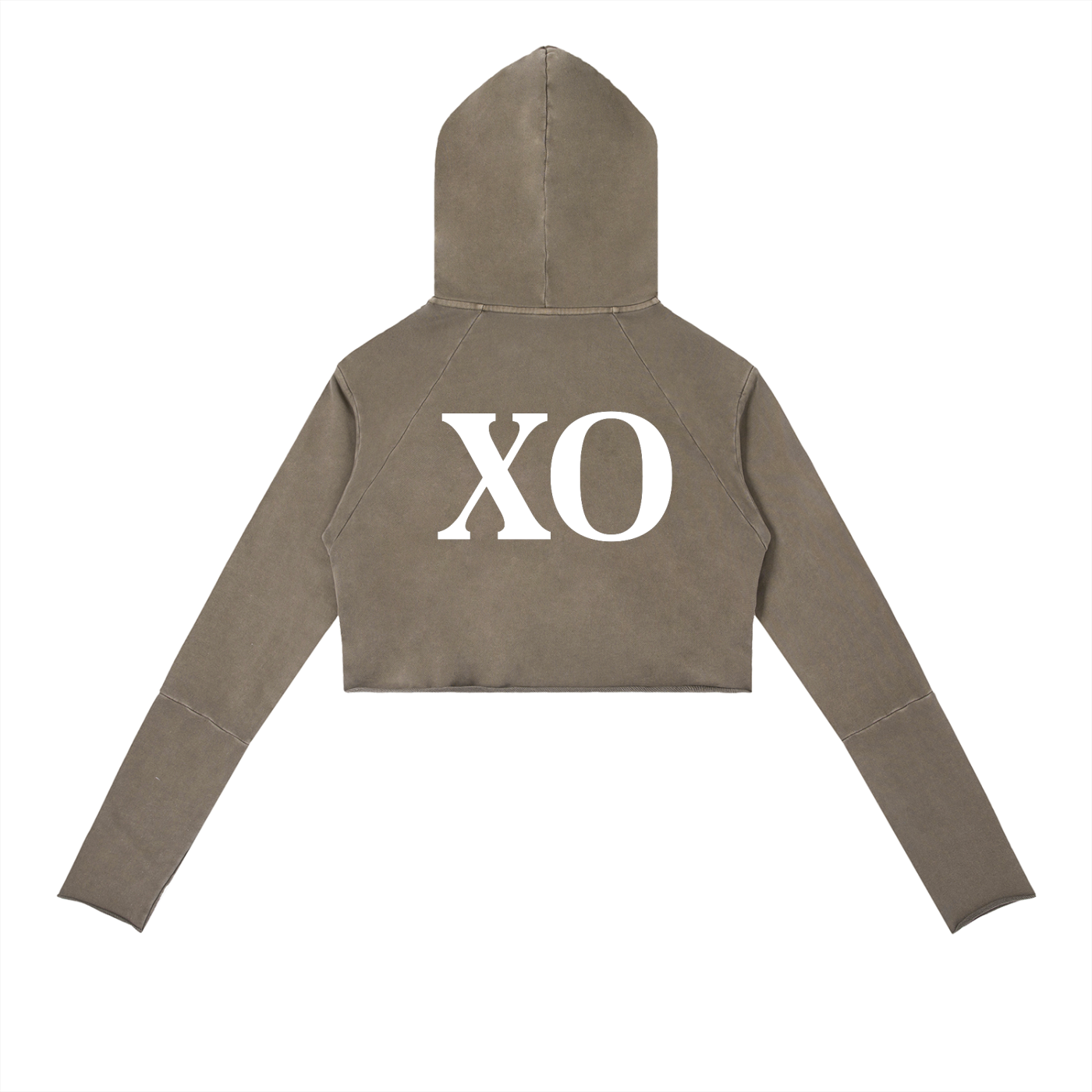 Vintage Washed Raw Edge Hoodie