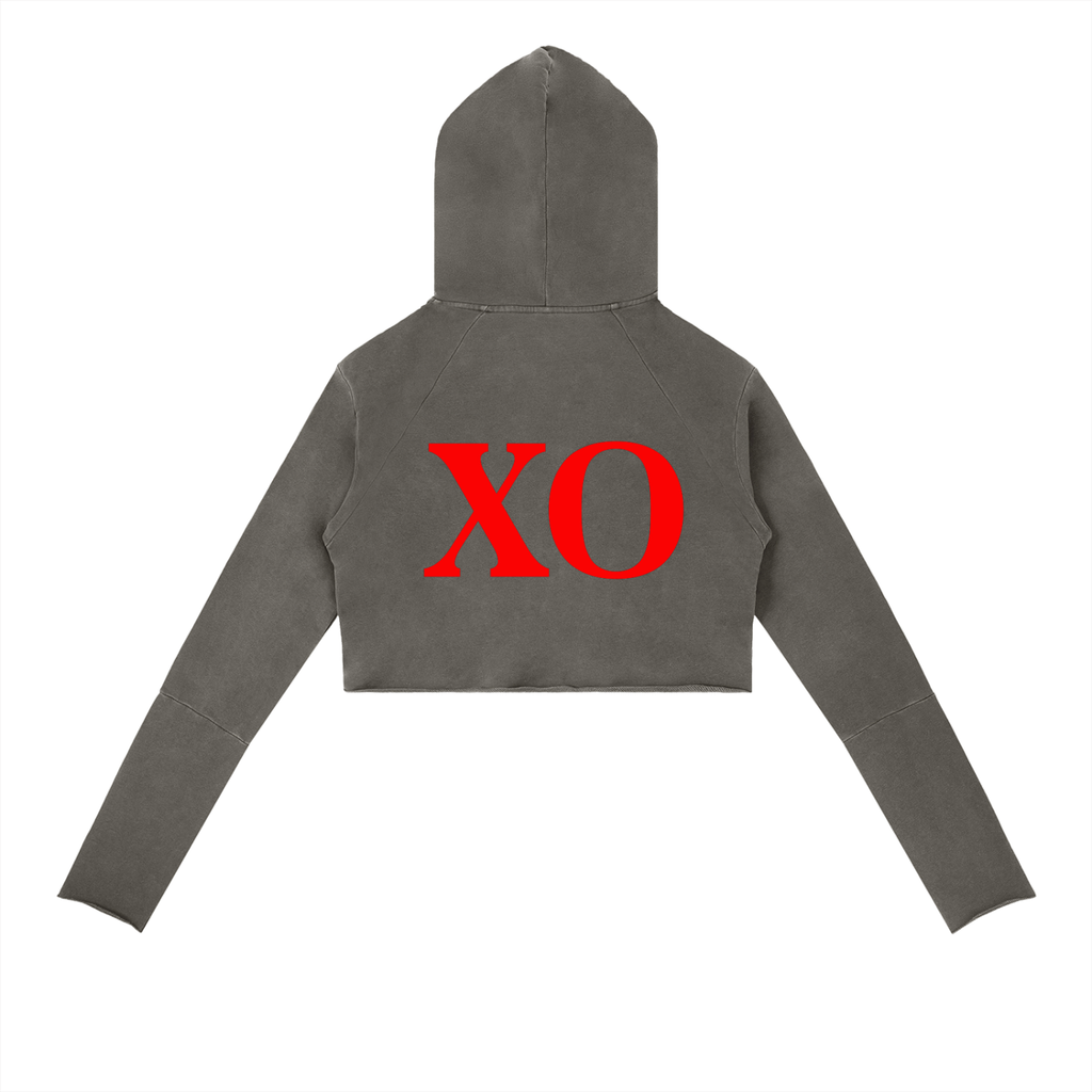 Vintage Washed Raw Edge Hoodie(Red Label Edition)