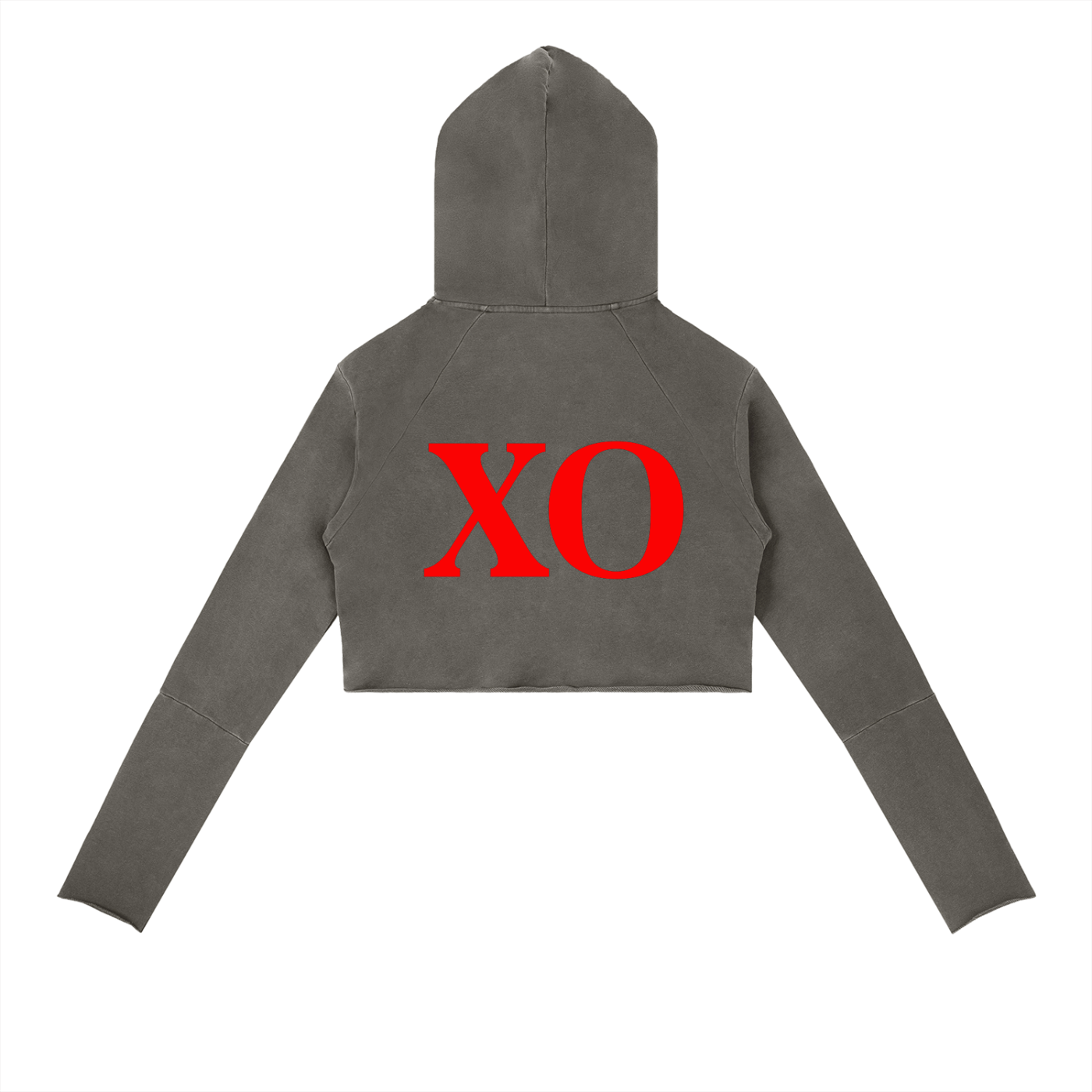 Vintage Washed Raw Edge Hoodie(Red Label Edition)