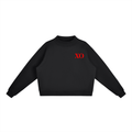 Essential Fleece Mock-Neck Crew Sweatshirt(Red Label Edition)