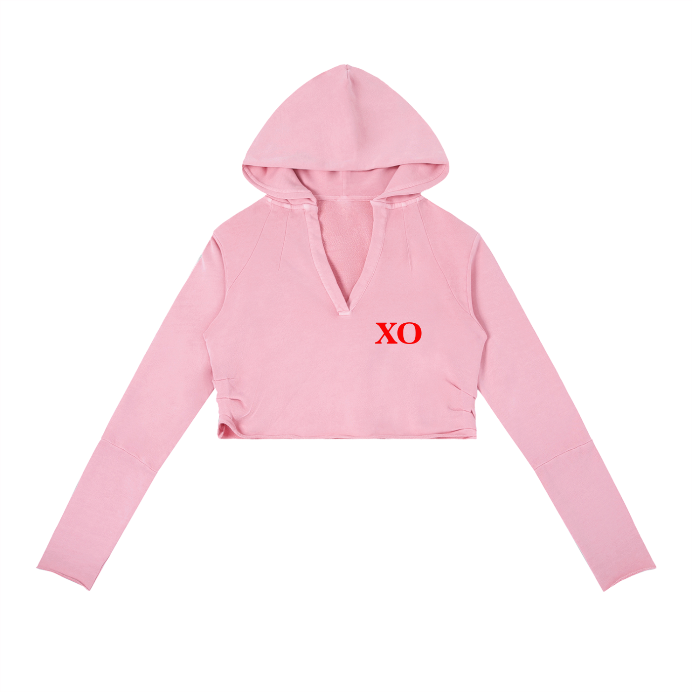 Vintage Washed Raw Edge Hoodie(Red Label Edition)