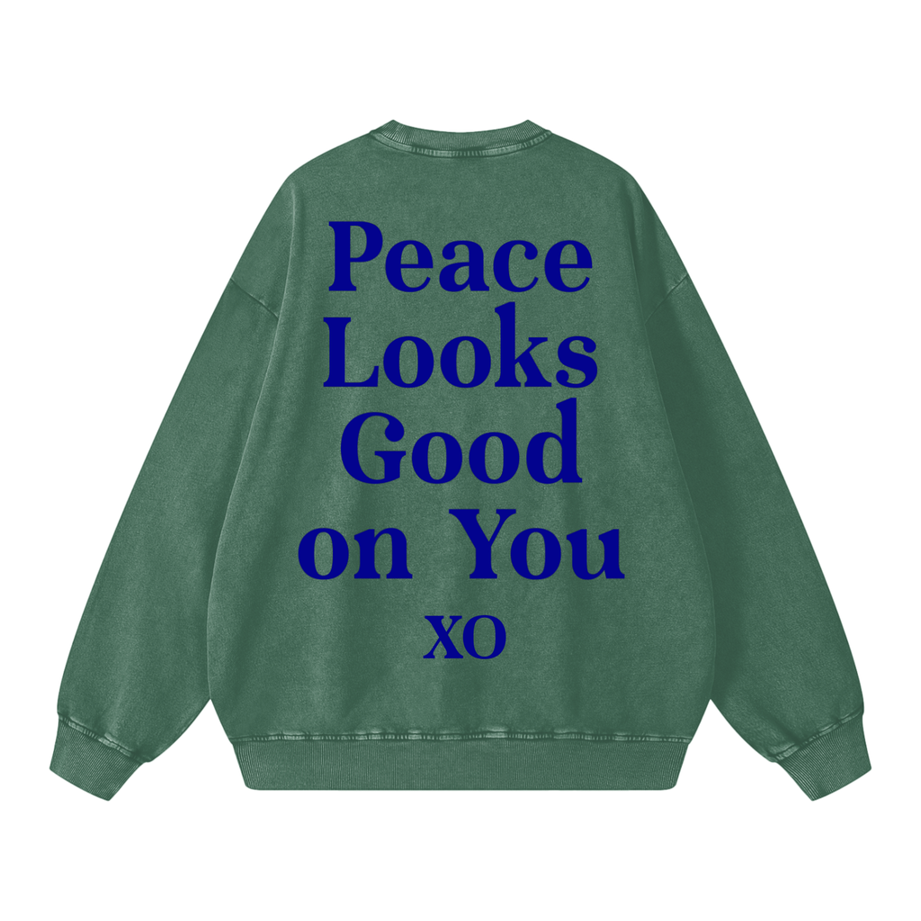 Snow Washed Oversized Sweatshirt