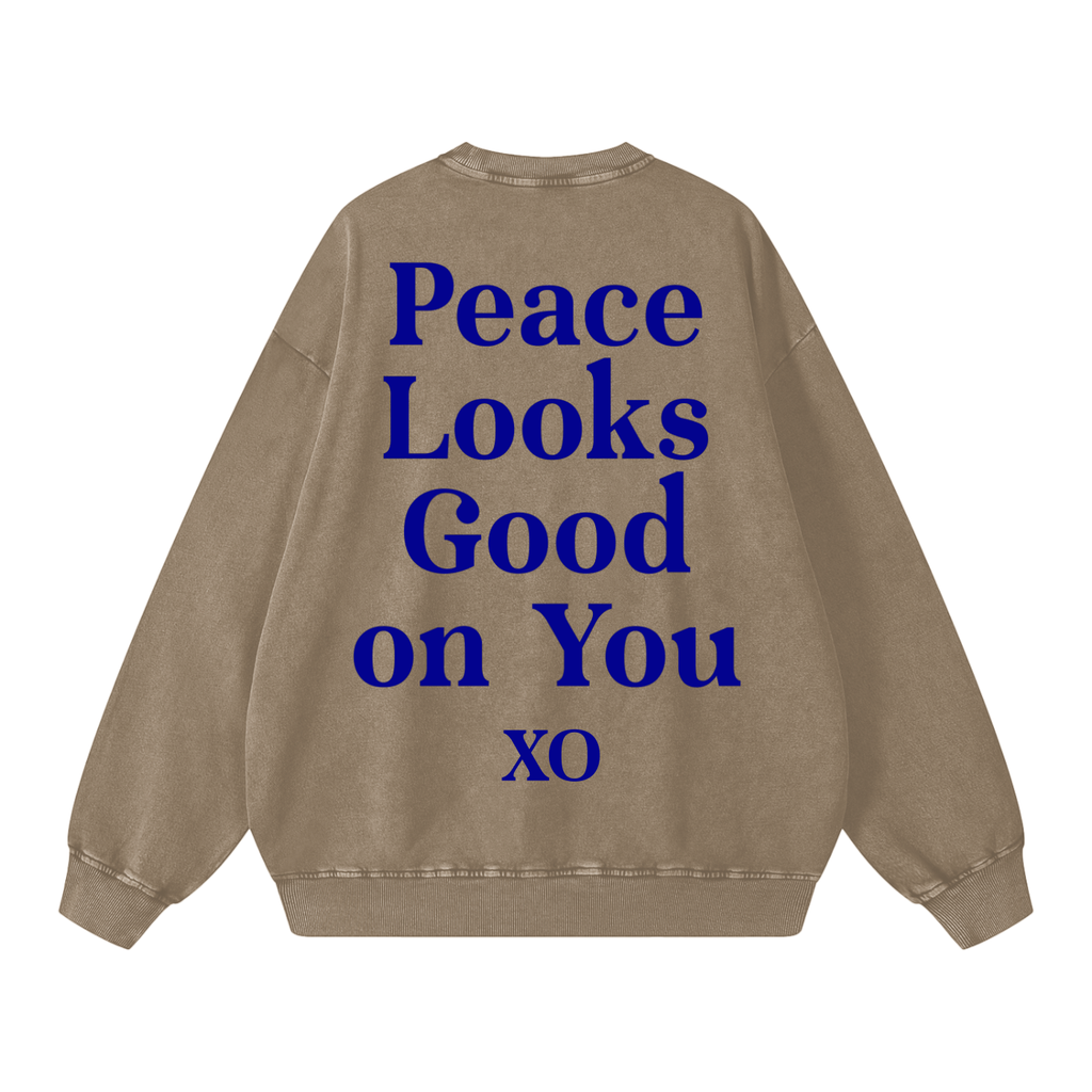 Snow Washed Oversized Sweatshirt