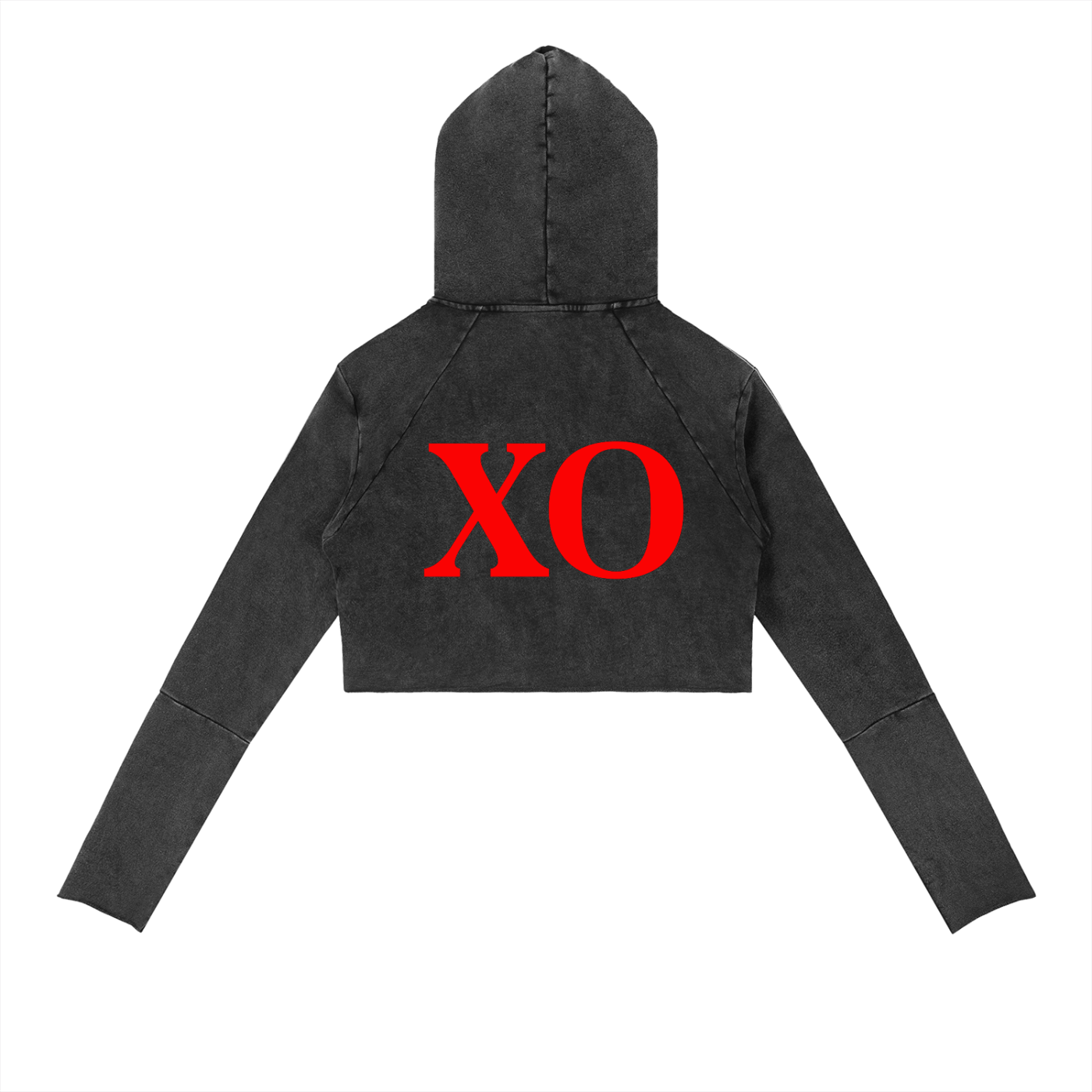 Vintage Washed Raw Edge Hoodie(Red Label Edition)