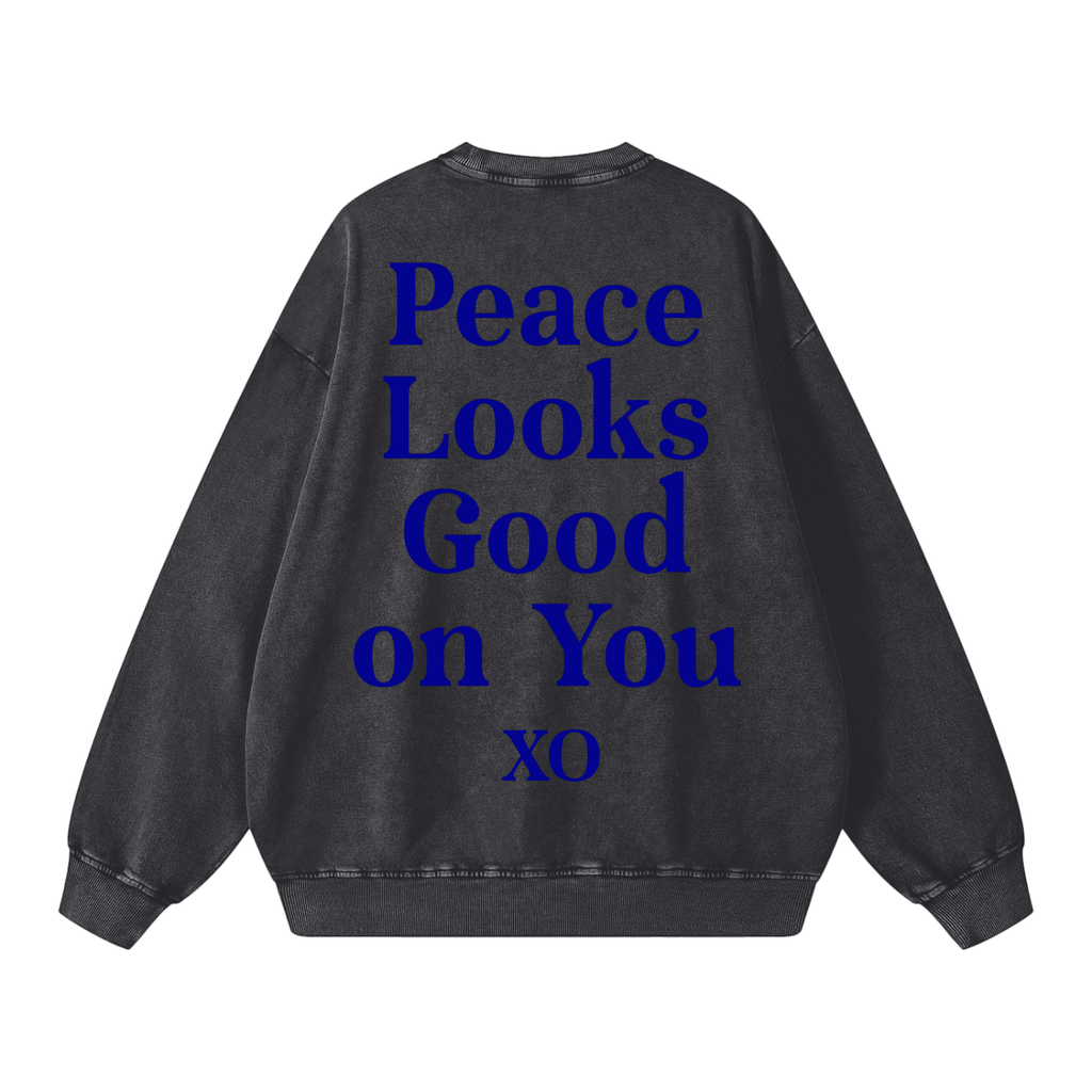 Snow Washed Oversized Sweatshirt