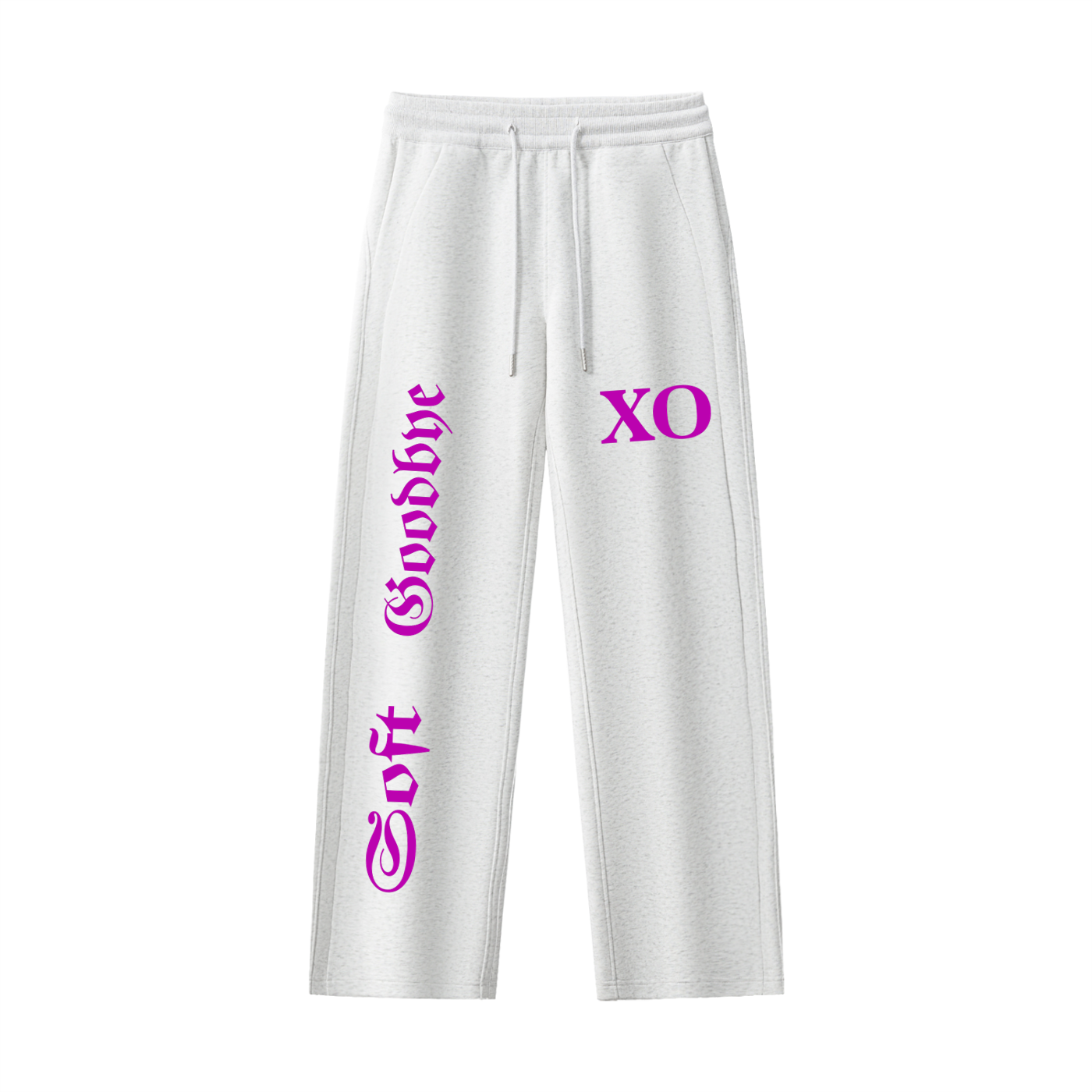 Essential Drawstring Straight-Leg Sweatpants Pink Label Edition