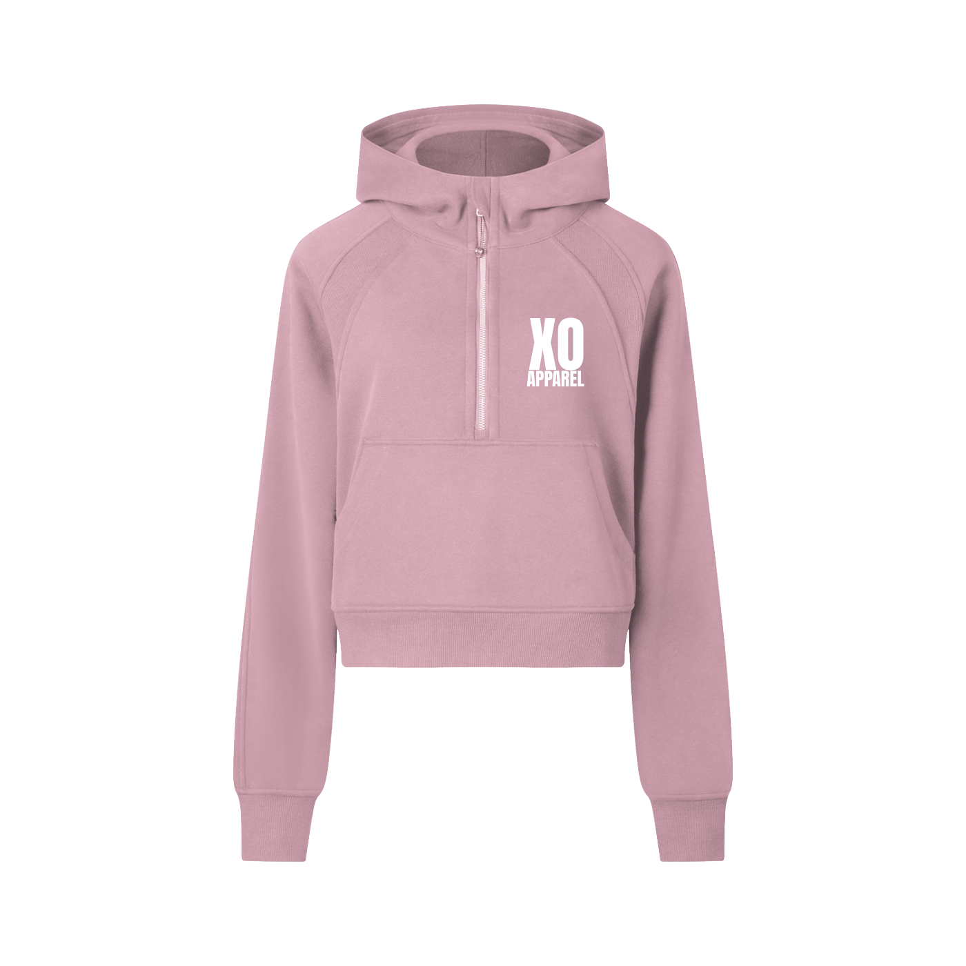 Cropped Half-Zip Hoodie