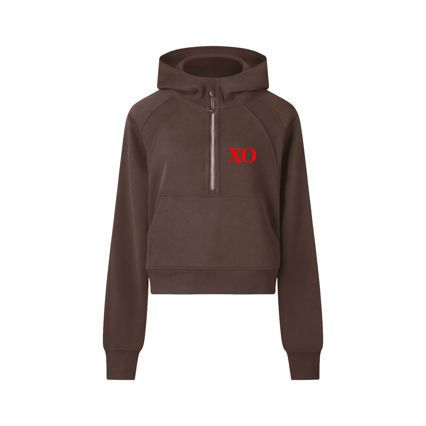 Cropped Half-Zip Hoodie(Red Label Edition)