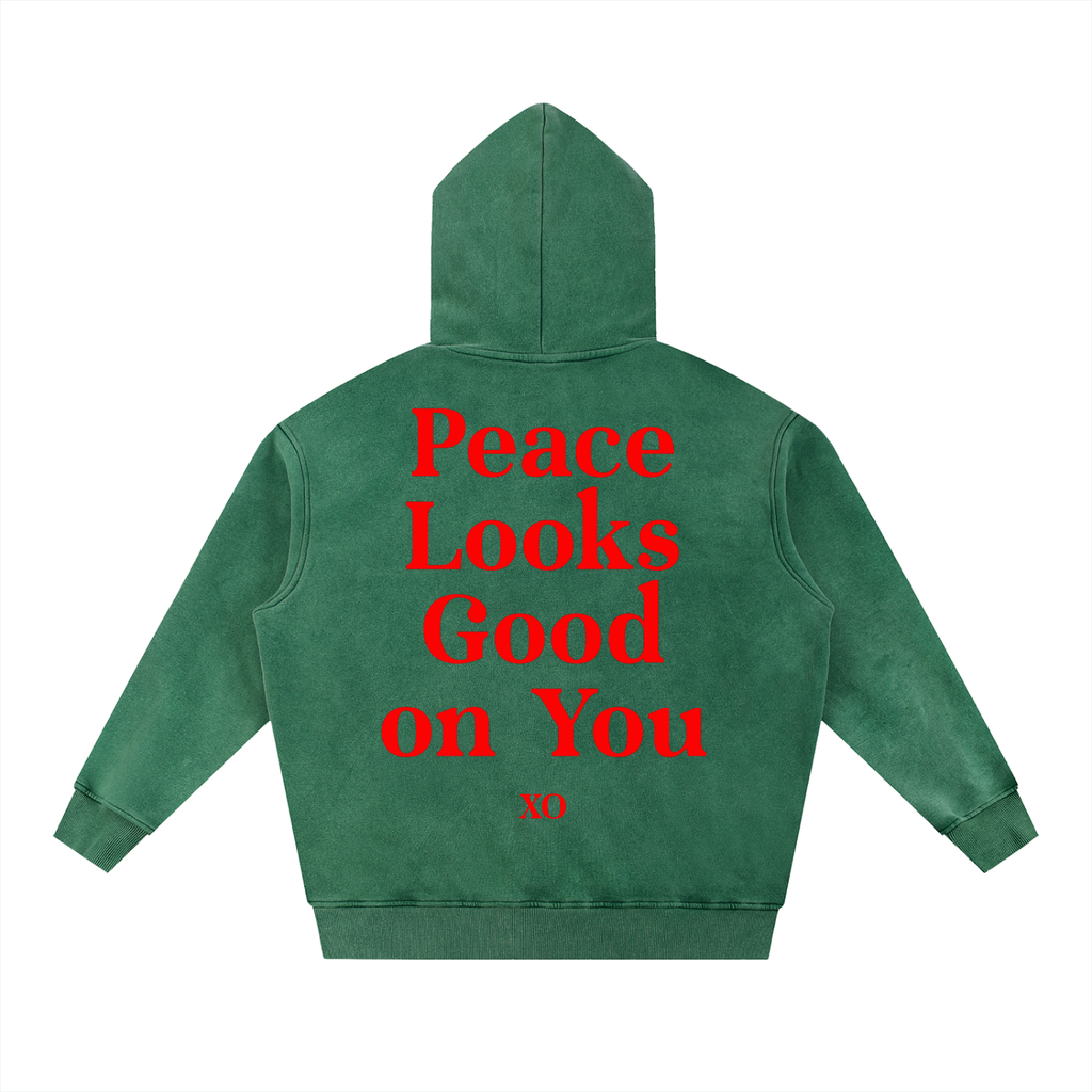 Snow Wash Fleece Oversize Hoodie(Red Label Edition)