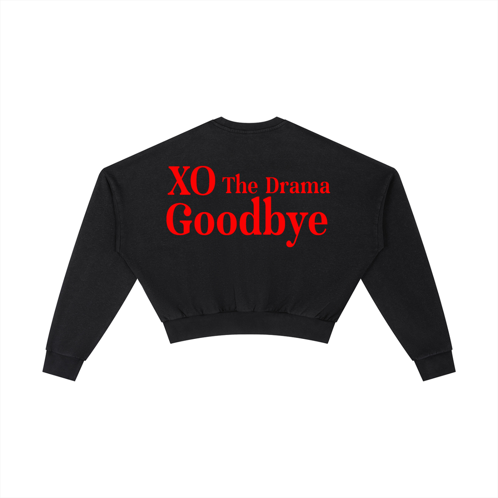 Vintage Washed Cropped Sweatshirt(Red Label Edition)