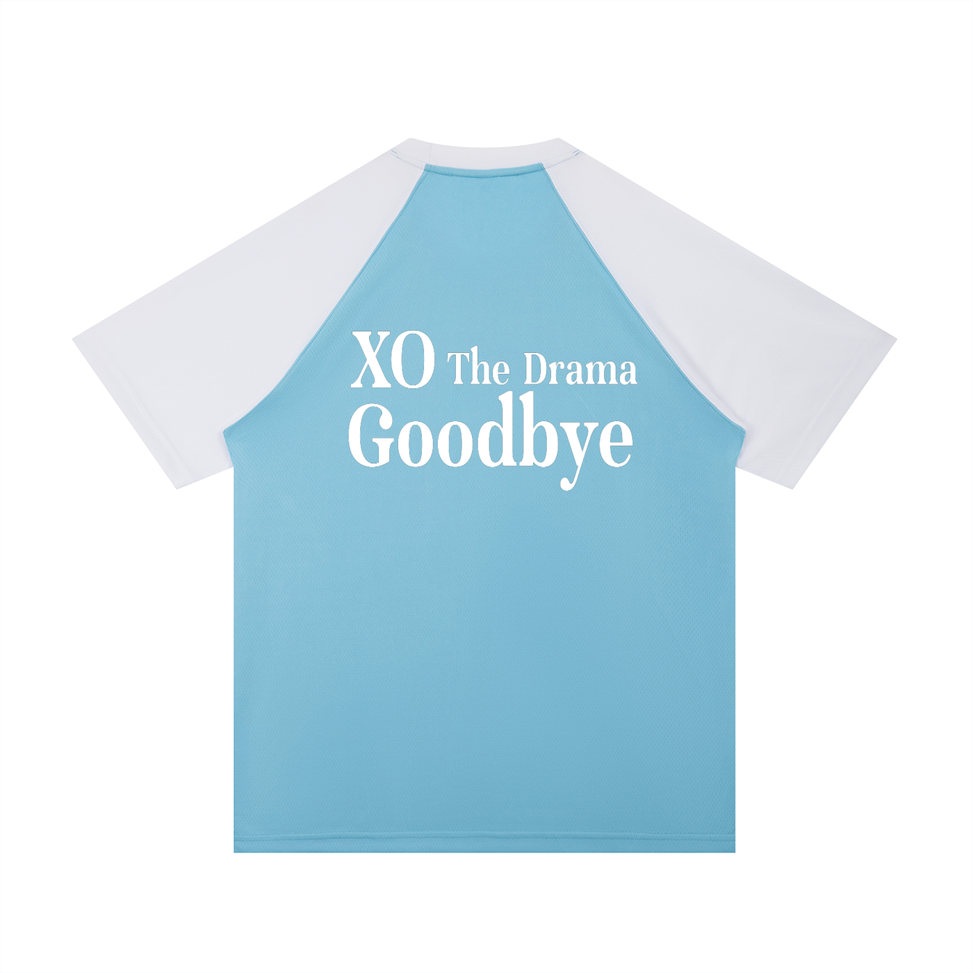 Contrast Raglan Sleeve Mesh T-Shirt