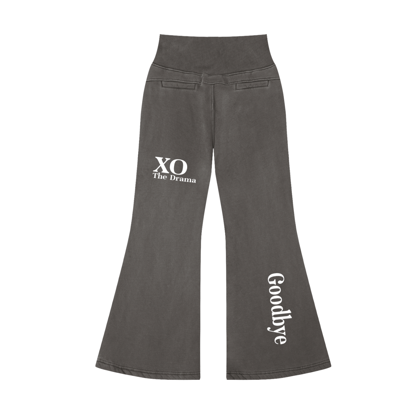 Vintage Washed Flared Fleece Pants