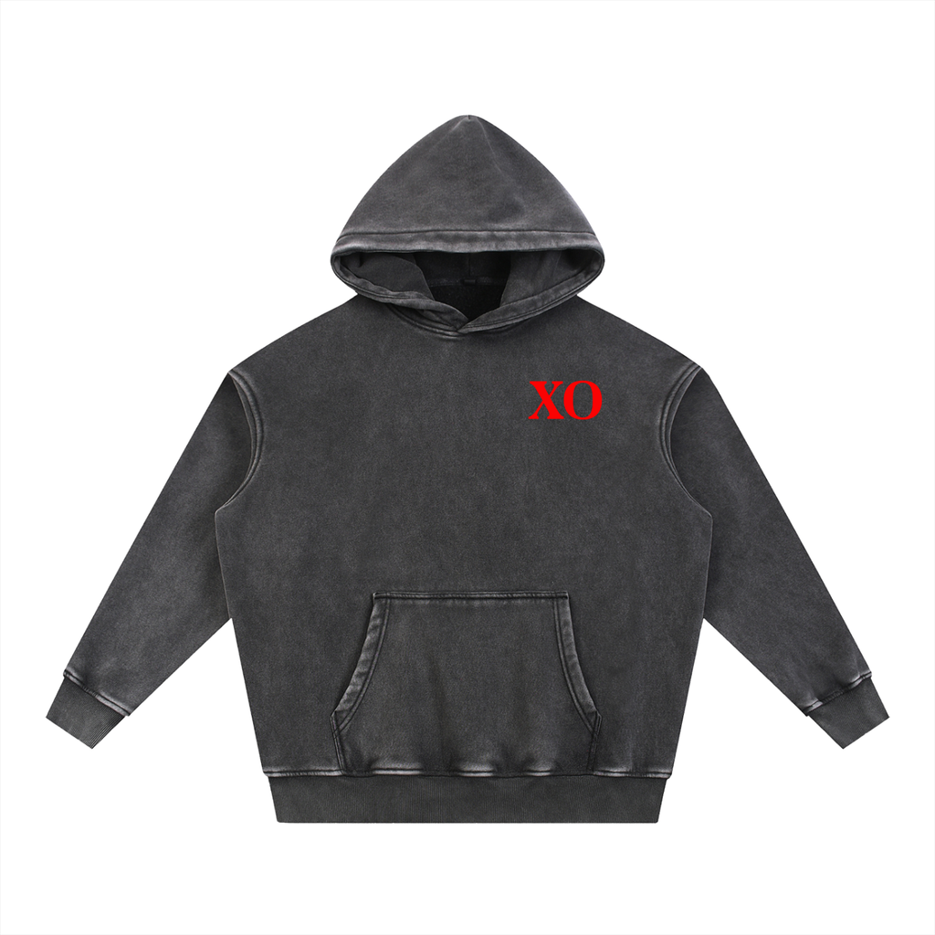 Snow Wash Fleece Oversize Hoodie(Red Label Edition)
