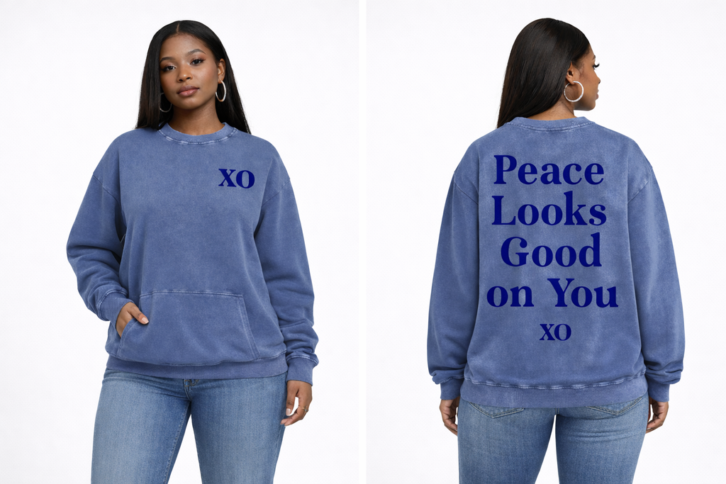 Snow Washed Oversized Sweatshirt