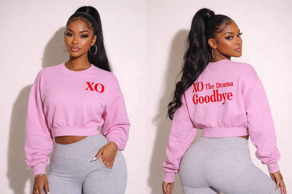 Vintage Washed Cropped Sweatshirt(Red Label Edition)