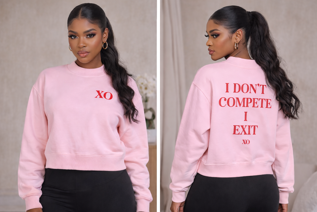 Essential Fleece Mock-Neck Crew Sweatshirt(Red Label Edition)