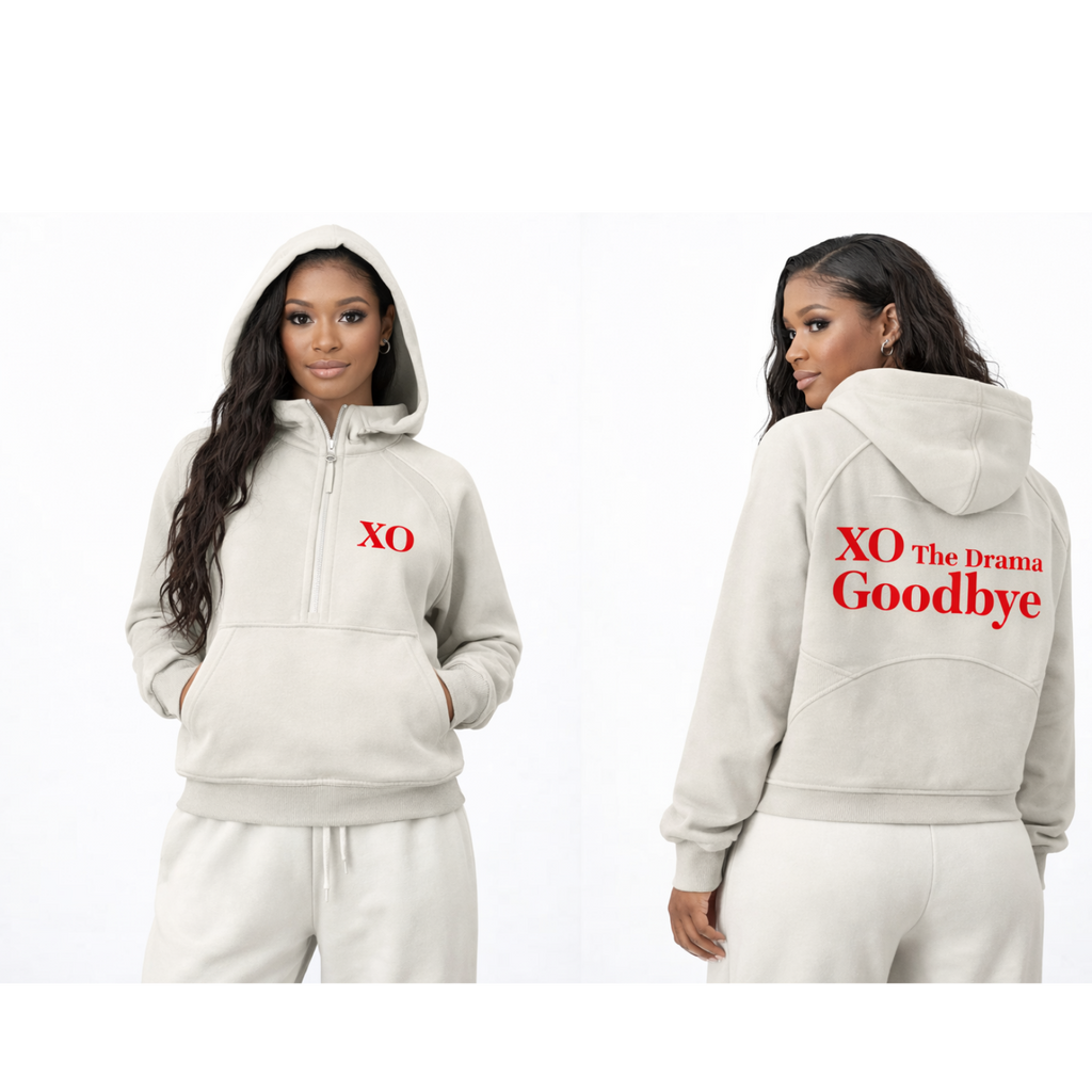 Cropped Half-Zip Hoodie(Red Label Edition)