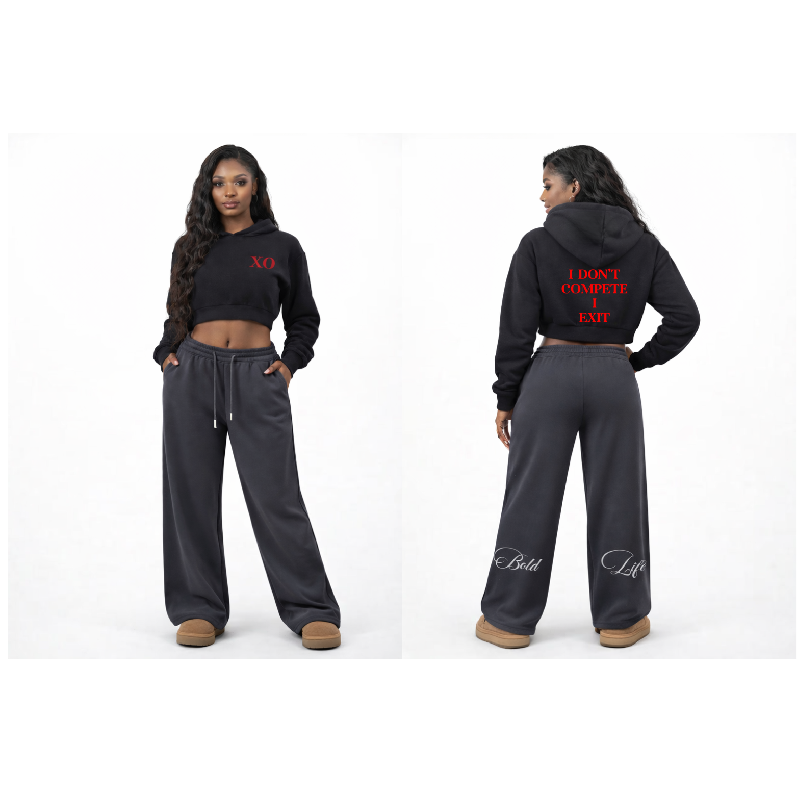 Essential Drawstring Straight-Leg Sweatpants(Bold Life Edition)