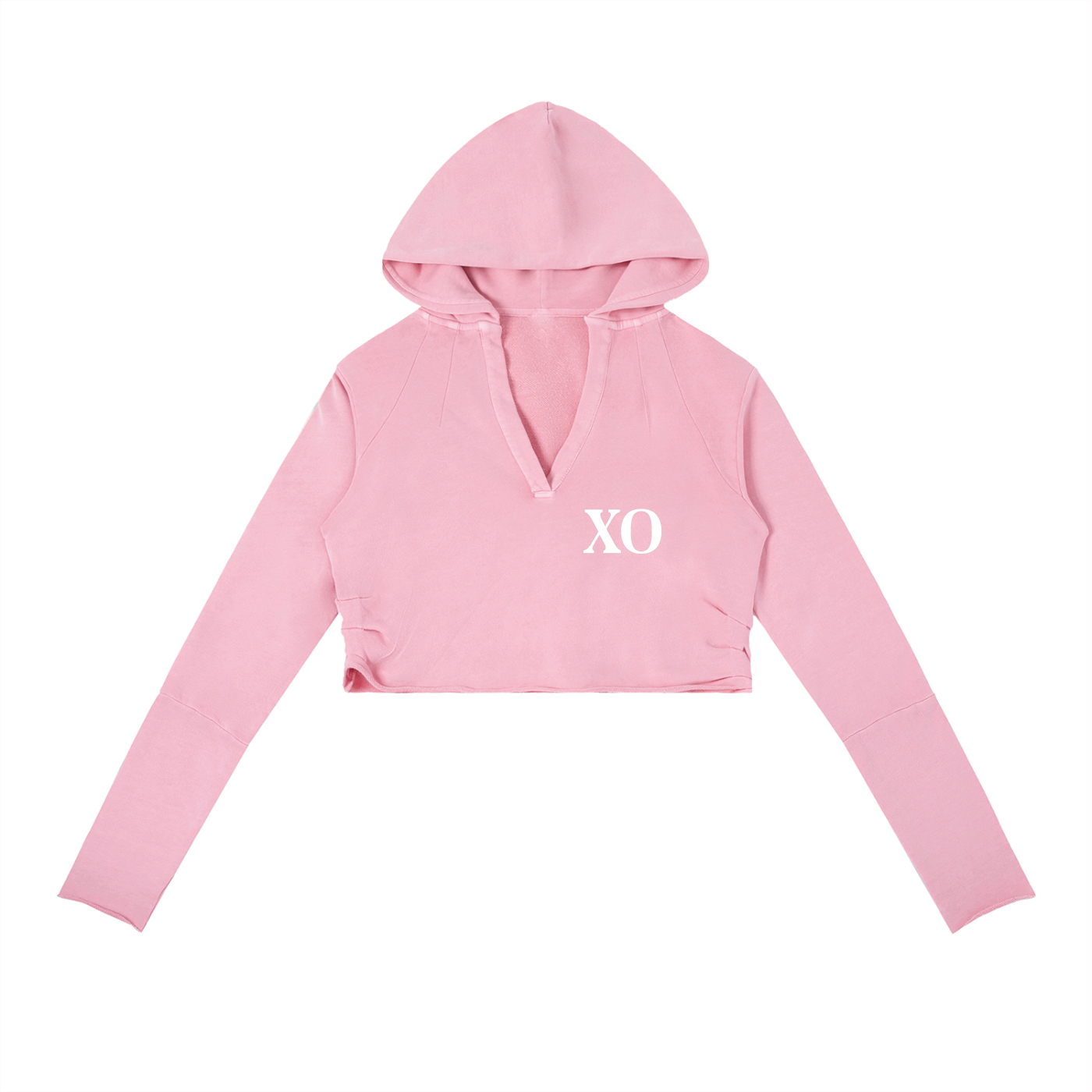 Vintage Washed Raw Edge Hoodie