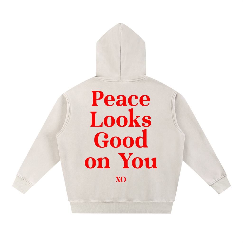 Snow Wash Fleece Oversize Hoodie(Red Label Edition)