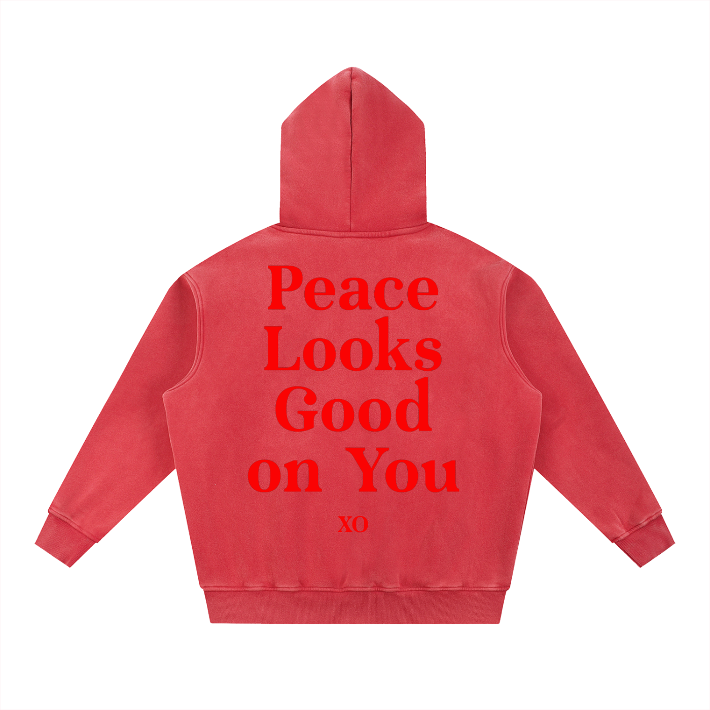 Snow Wash Fleece Oversize Hoodie(Red Label Edition)