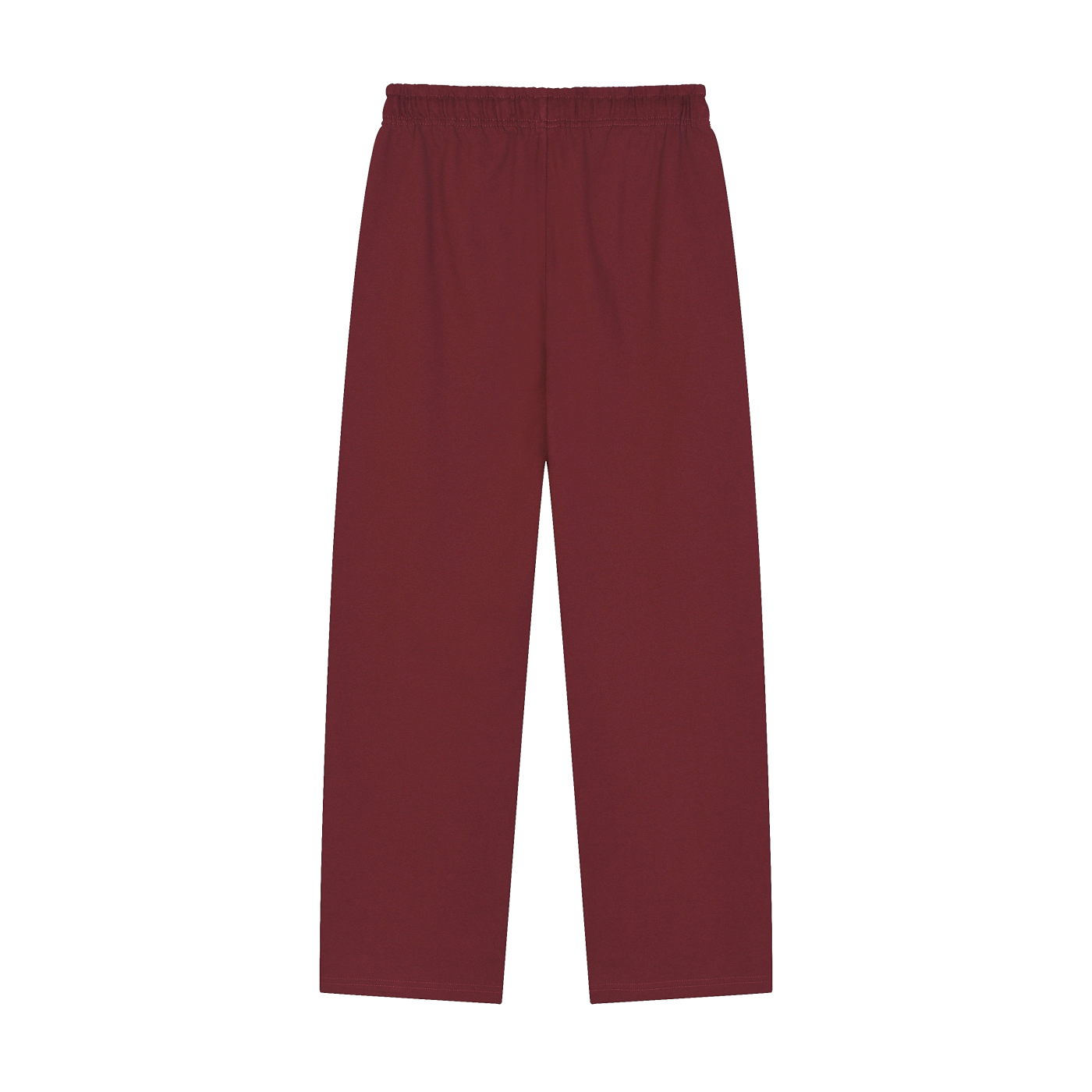 Solid Color Straight-Leg Sweatpants