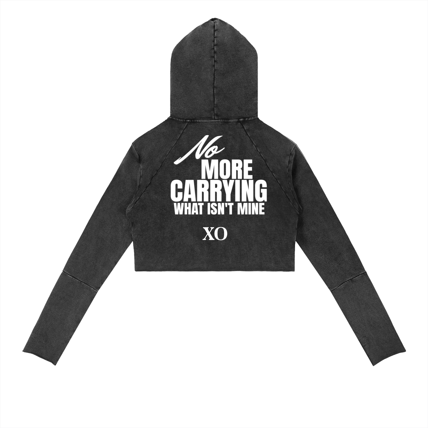 Vintage Washed Raw Edge Hoodie