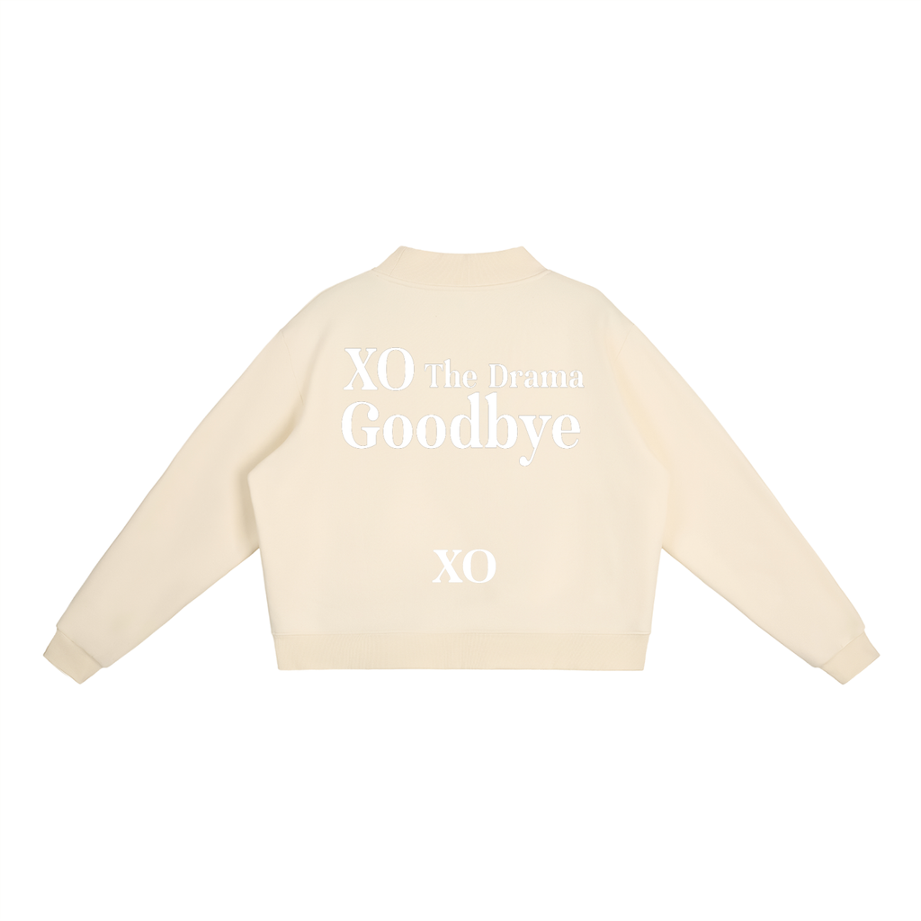 Essential Fleece Mock-Neck Crew Sweatshirt