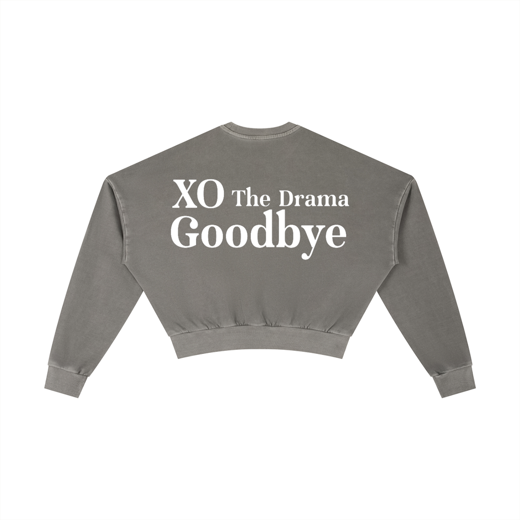 Vintage Washed Cropped Sweatshirt