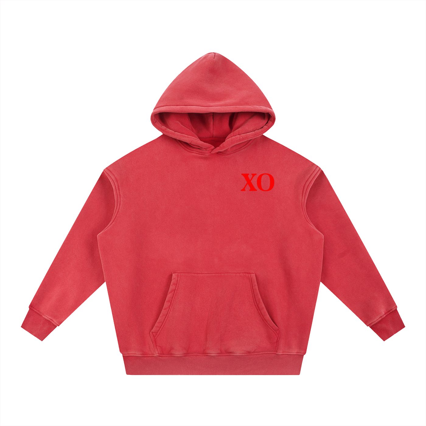 Snow Wash Fleece Oversize Hoodie(Red Label Edition)