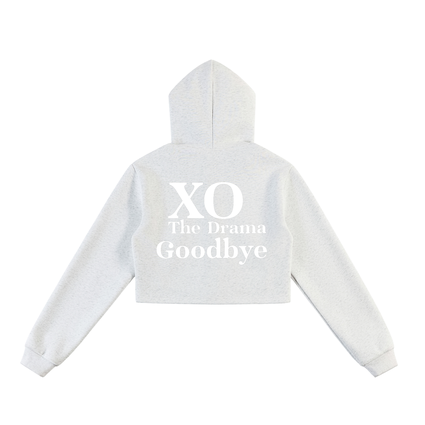 Essential Cropped Zip-Up Hoodie