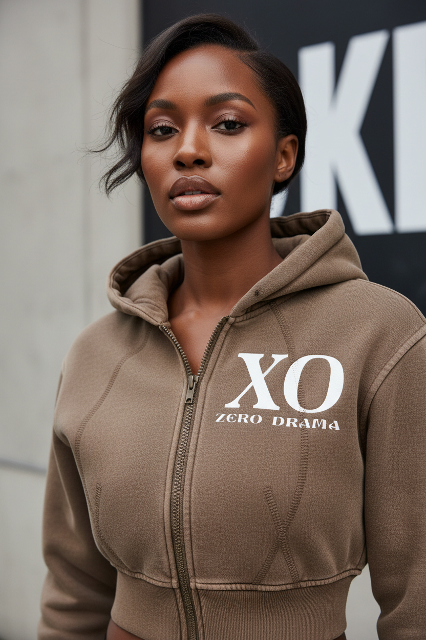 Cropped Hoodie Detail Shot