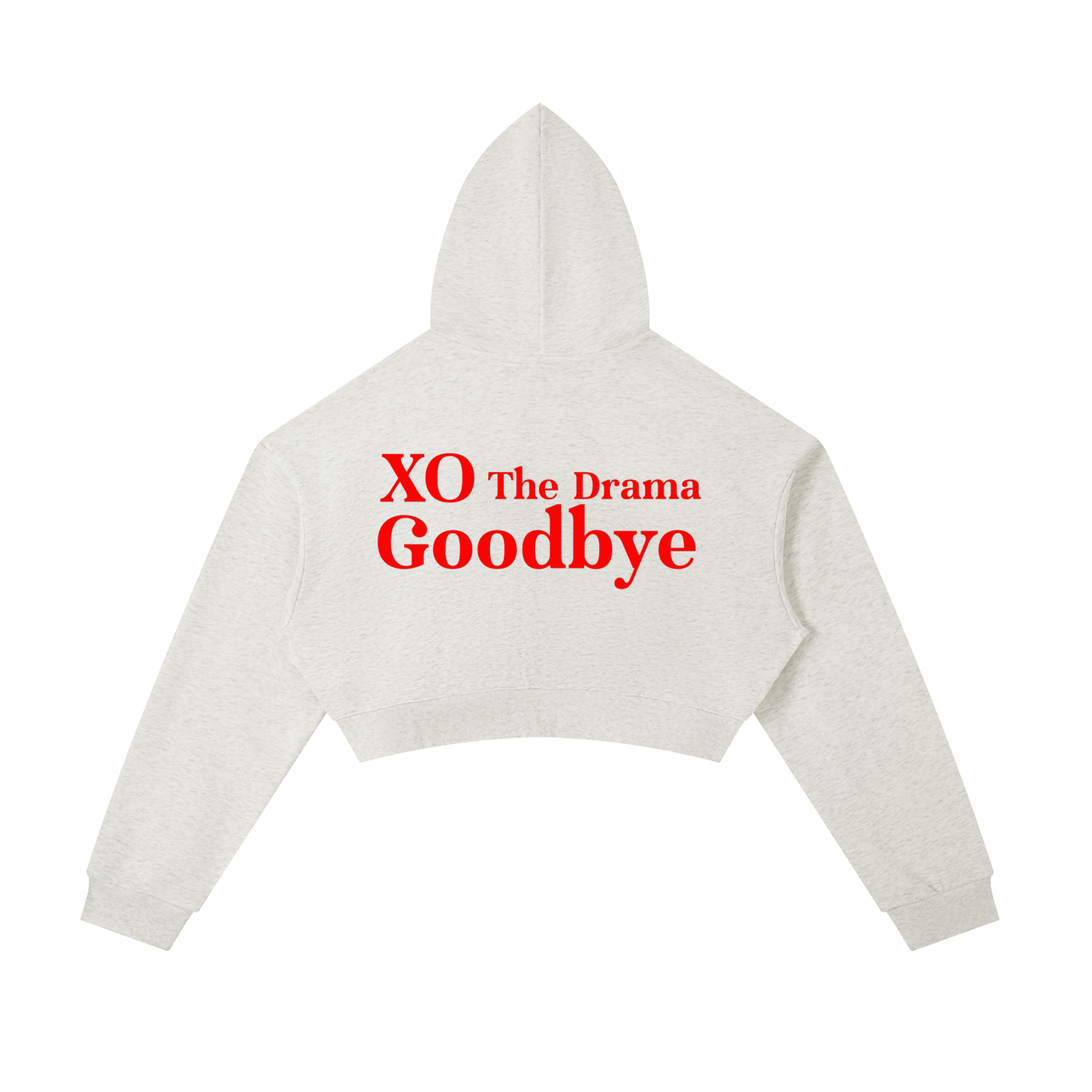 Essential Cropped Zip-Up Hoodie(Red Label Edition)