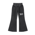 Vintage Washed Flared Fleece Pants
