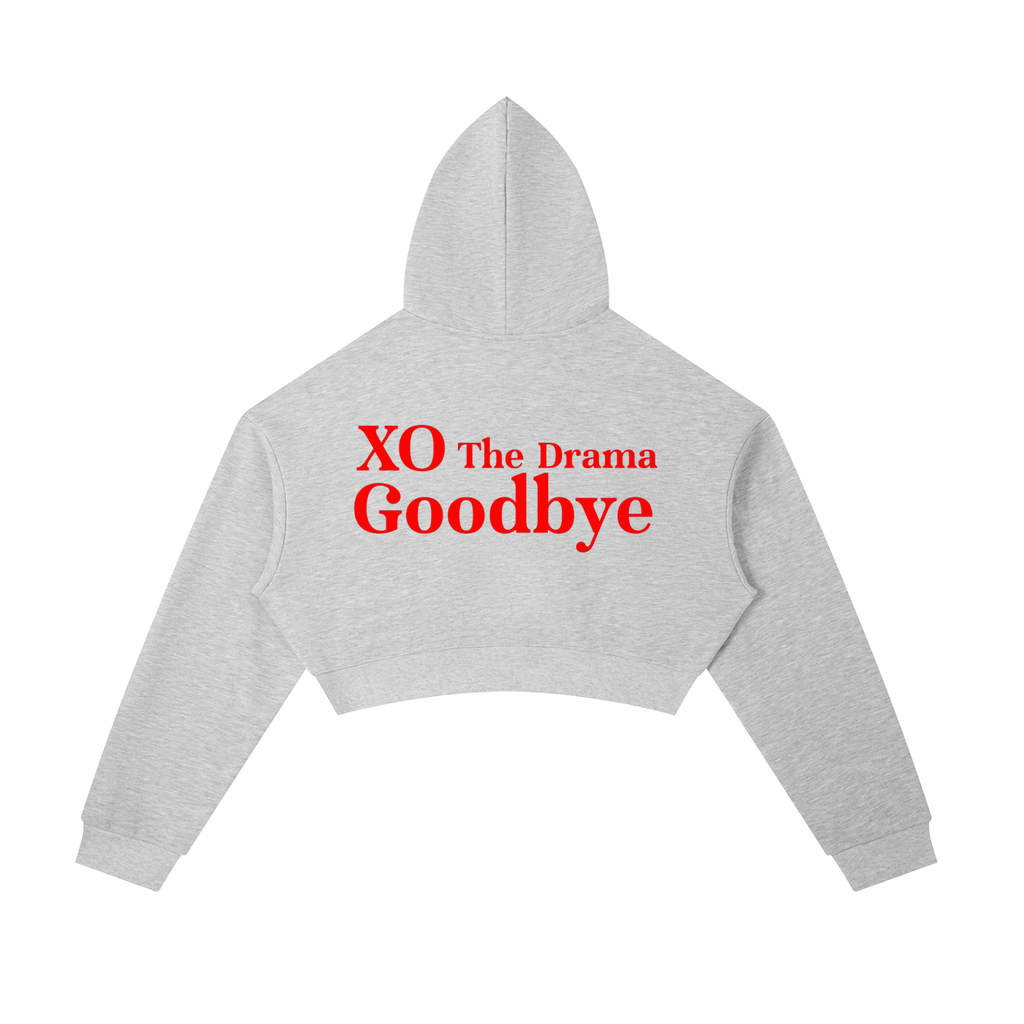 Essential Cropped Zip-Up Hoodie(Red Label Edition)