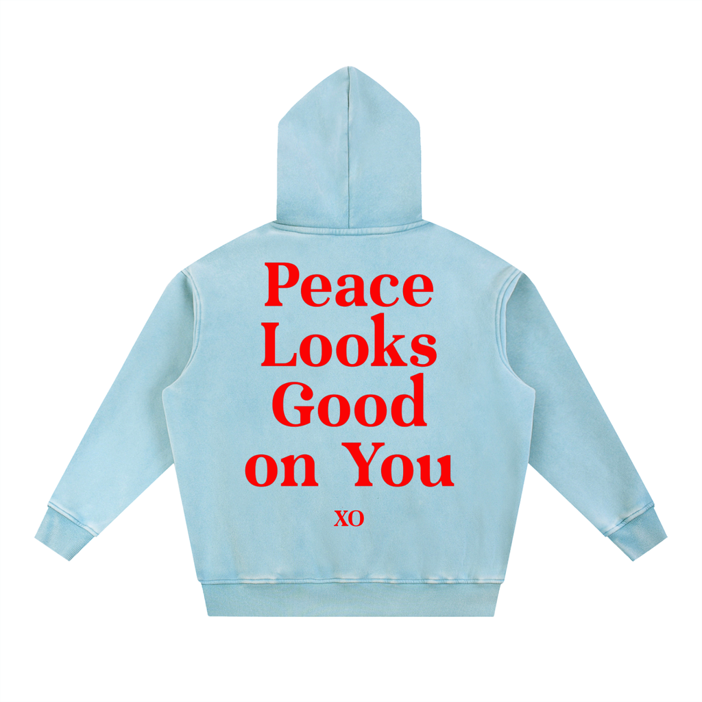 Snow Wash Fleece Oversize Hoodie(Red Label Edition)